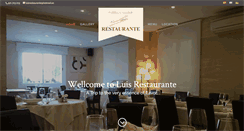 Desktop Screenshot of luisrestaurante.com