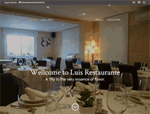 Tablet Screenshot of luisrestaurante.com